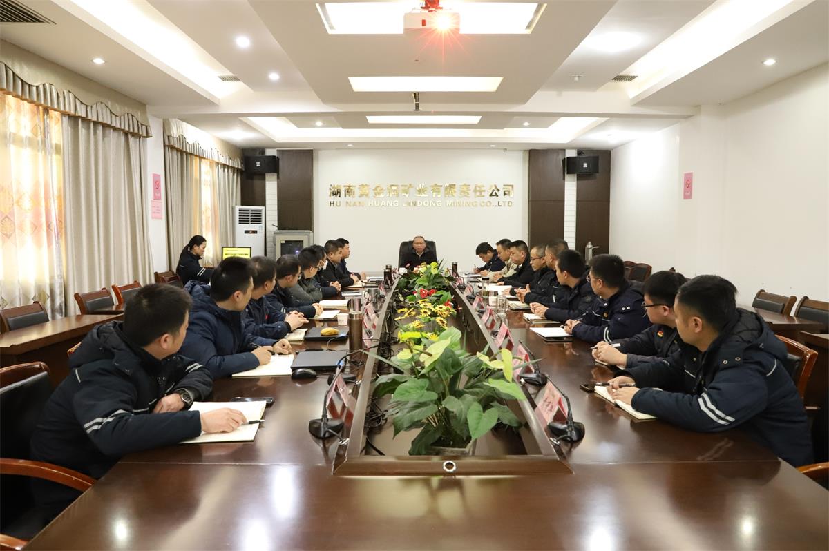  黄金洞矿业组织传达学习公司2024年度工作务虚会精神